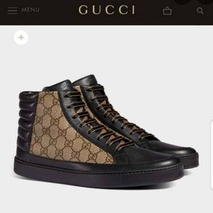 Gucci Limited Edition GG Supreme Hi-Top Sneakers